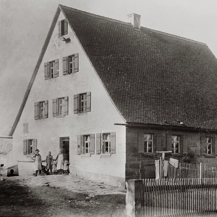 Historisches Foto des heutigen Labors